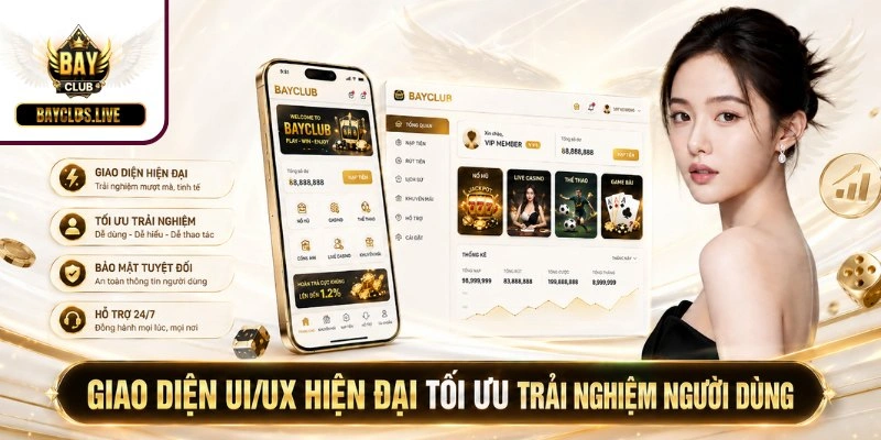 Giao diện UI/UX hiện đại tối ưu trải nghiệm người dùng
