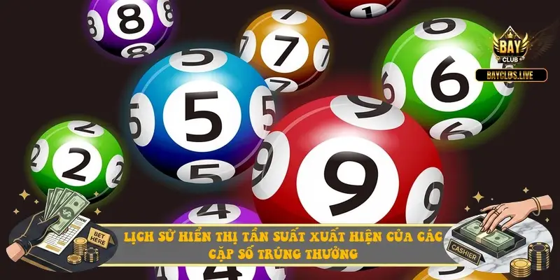 Lịch sử hiển thị tần suất xuất hiện của các cặp số trúng thưởng