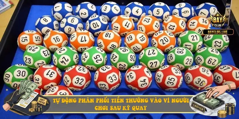 Tự động phân phối tiền thưởng vào ví người chơi sau kỳ quay